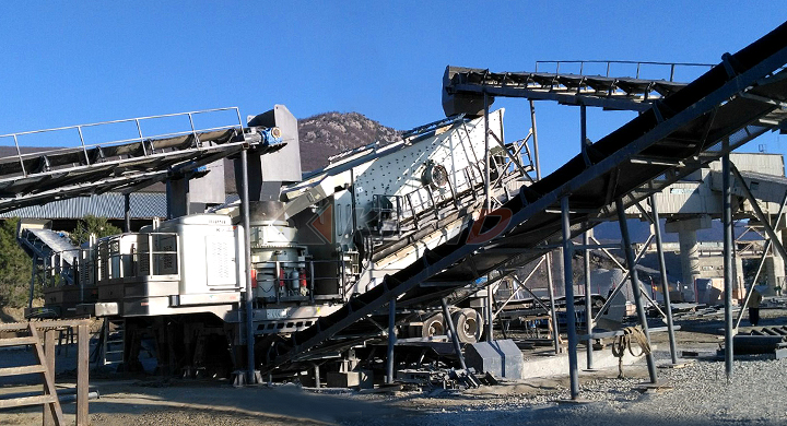 250Tph Limestone mobile crushing plant in Crimea